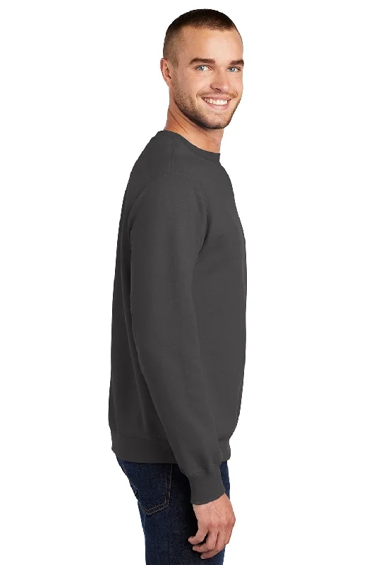 Port & Company Mens Essential Pill Resistant Fleece Crewneck Sweatshirt - Charcoal Grey