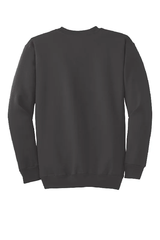 Port & Company Mens Essential Pill Resistant Fleece Crewneck Sweatshirt - Charcoal Grey