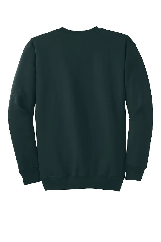 Port & Company Mens Essential Pill Resistant Fleece Crewneck Sweatshirt - Dark Green