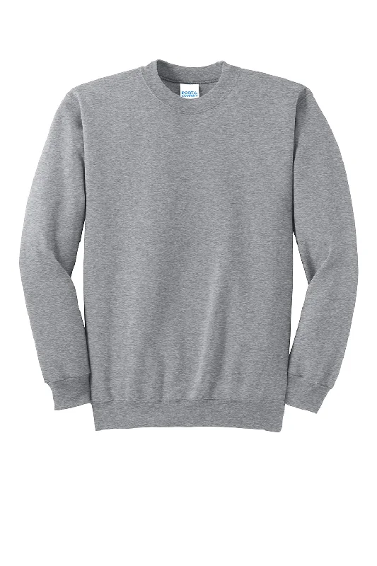 Port & Company Mens Essential Pill Resistant Fleece Crewneck Sweatshirt - Heather Grey