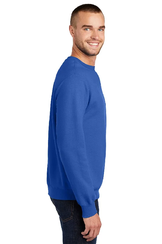 Port & Company Mens Essential Pill Resistant Fleece Crewneck Sweatshirt - Royal Blue