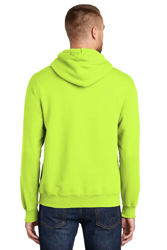 Port & Company Mens Essential Pill Resistant Fleece Hooded Sweatshirt Hoodie - Safety Green