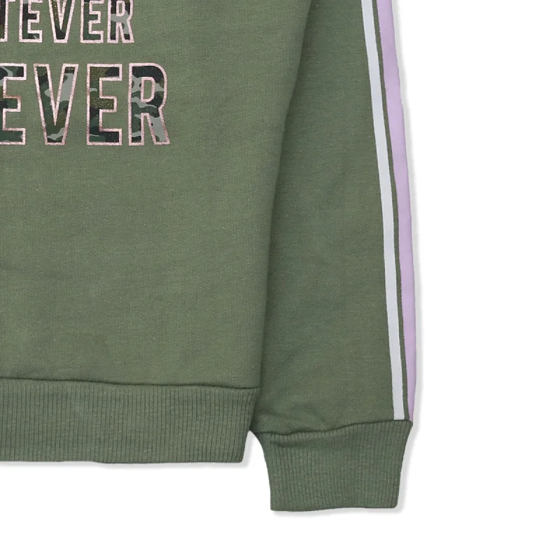 PP - Kids 'Green' FOREVER Printed Fleece Sweatshirt PP673