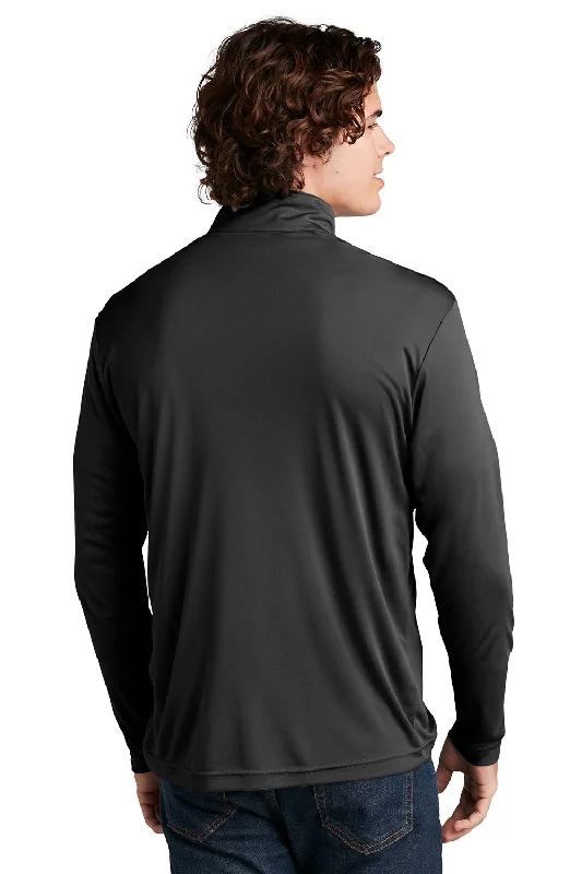 Sport-Tek Mens Competitor Moisture Wicking 1/4 Zip Sweatshirt - Black