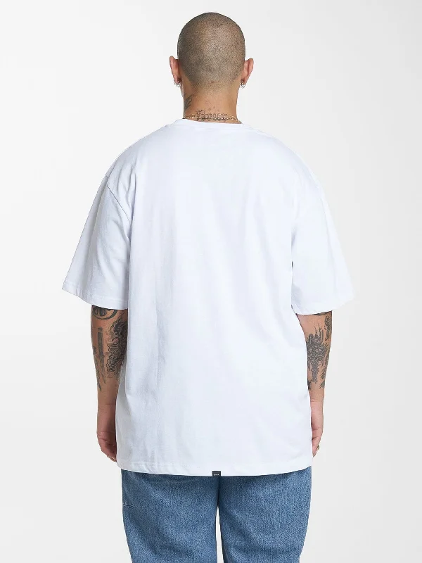 Thrills Military Oversize Fit Tee - White