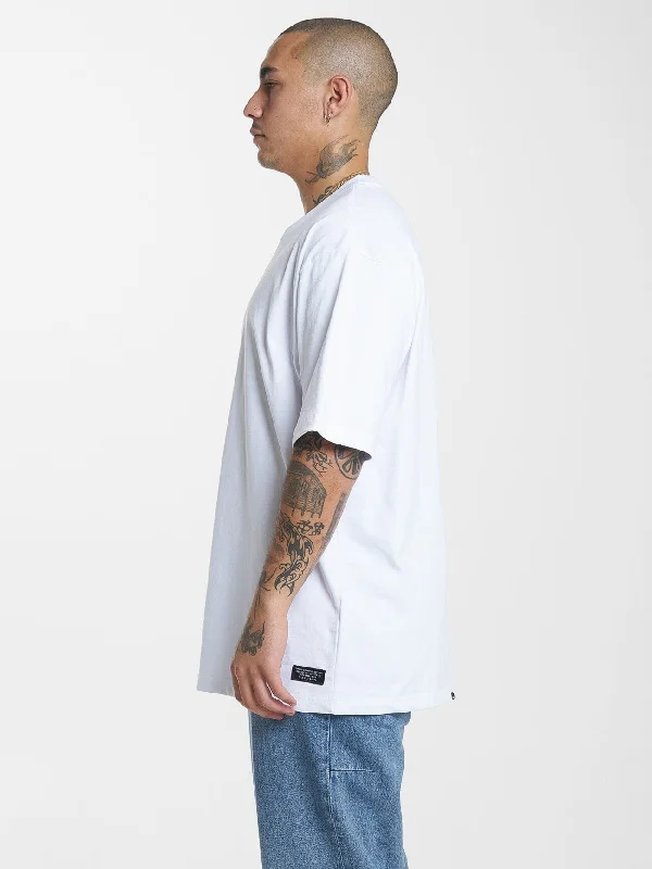 Thrills Military Oversize Fit Tee - White