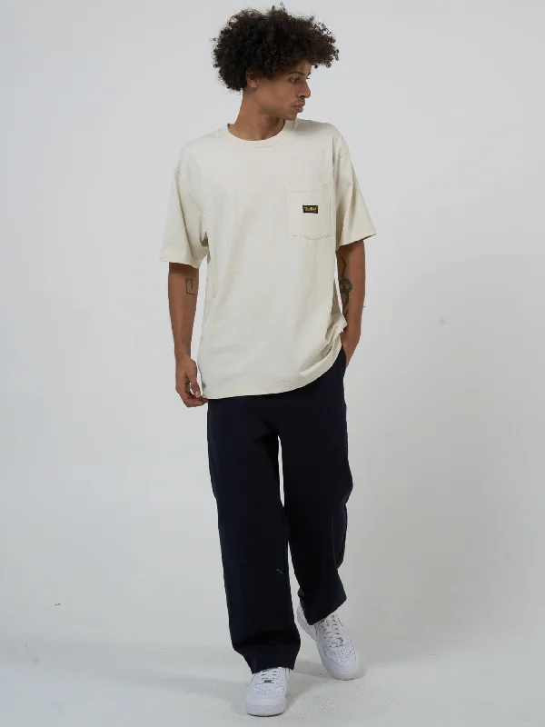 Thrills Union Workwear Oversize Fit Pocket Tee - Heritage White