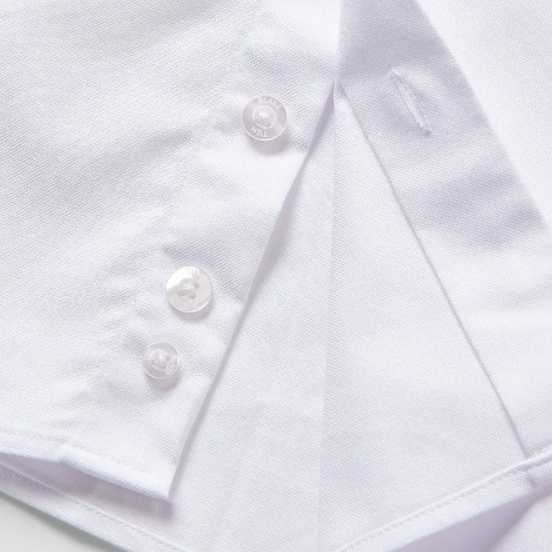 White Oxford with Skulls Accents Button-Down Shirt